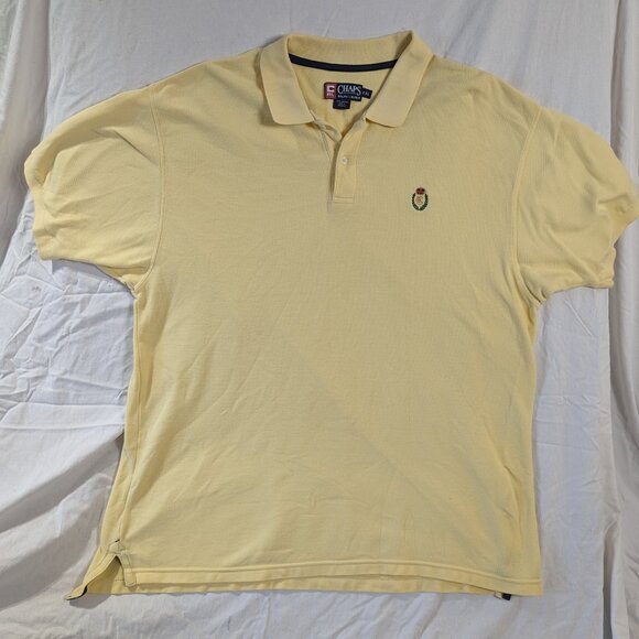 CHAPS POLO YELLOW XXL PULL OVER SHORT SLEEVE MEN'S CASUAL SHIRT RALPH LAUREN - Picture 15 of 16